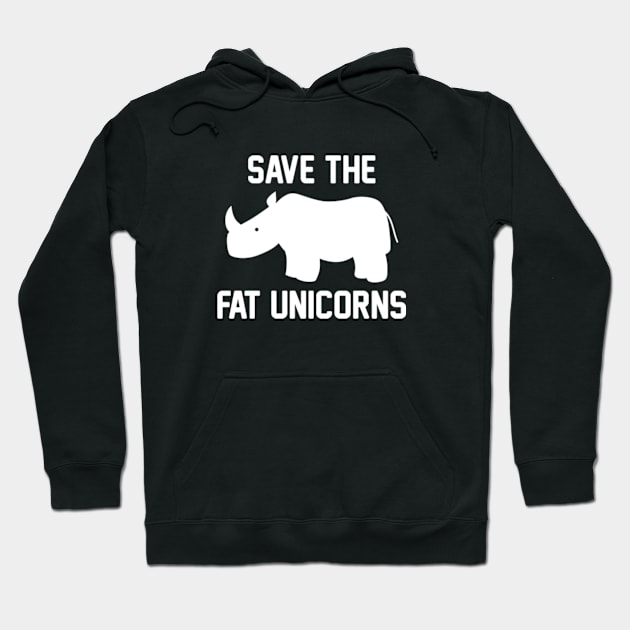 Save The Fat Unicorns Hoodie by VectorPlanet